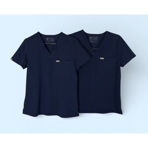 FIGS CATERINA ONE POCKET SCRUB TOPS LOT SMALL